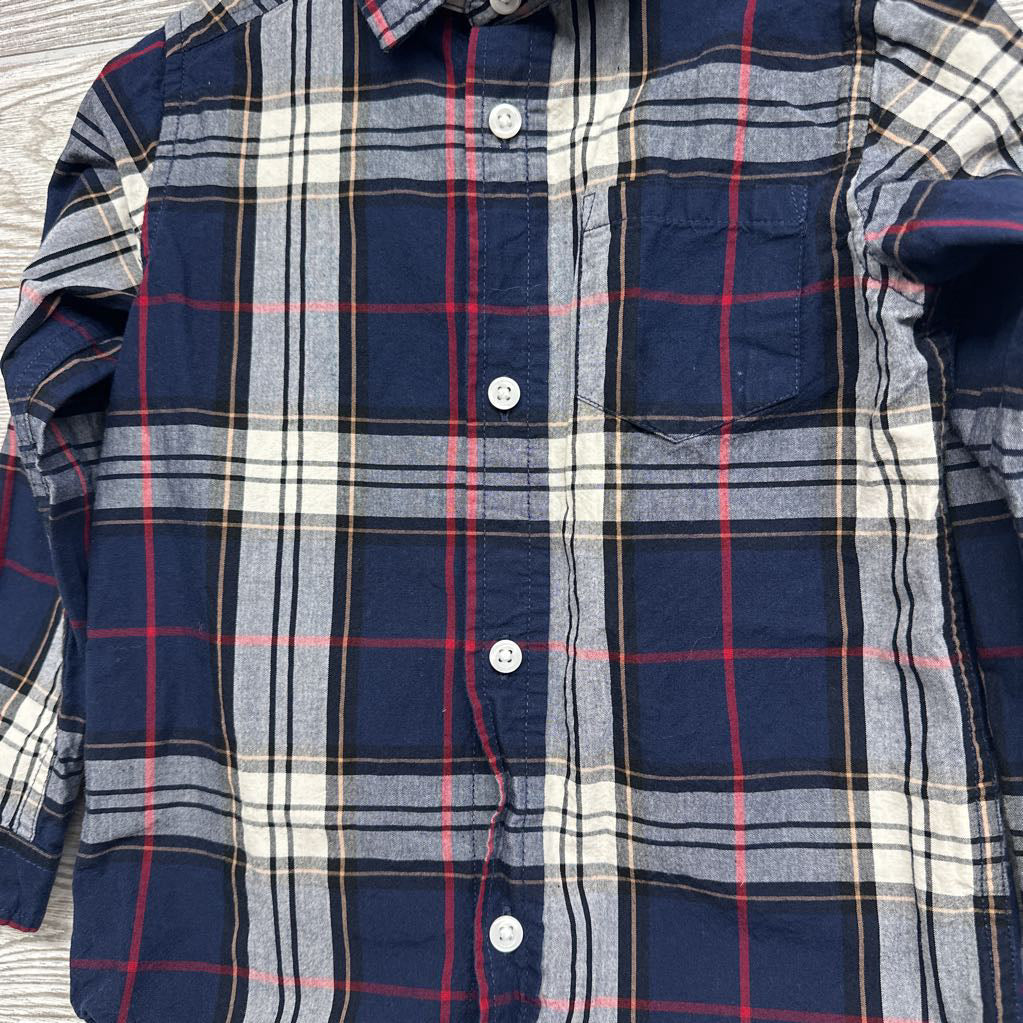 Plaid Button Up Shirt 4t