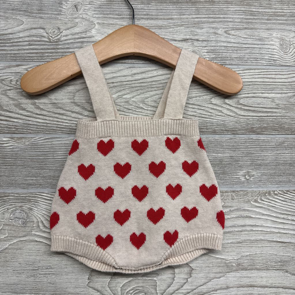 Sweater Shortalls Hearts NB