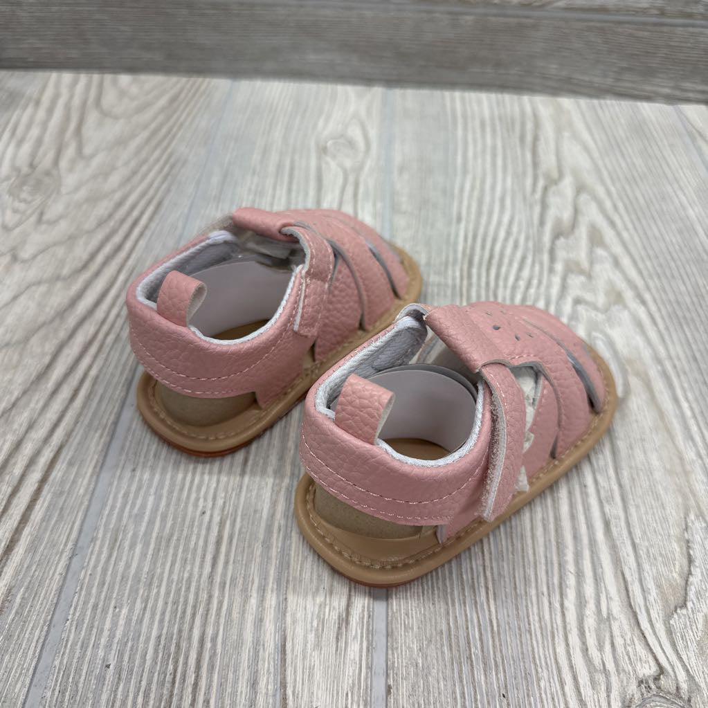 NEW Velcro Closed Toe Sandals 3C