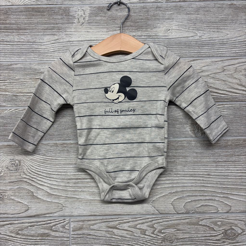 LS Bodysuit Mickey Mouse 3-6M