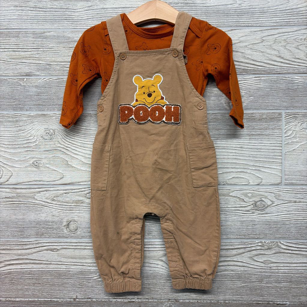 Corduroy Overalls LS Bodysuit Winnie The Pooh 12M
