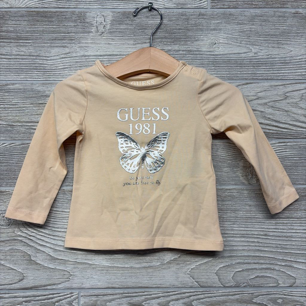 LS Shirt Metallic Logo Butterfly 6-9M