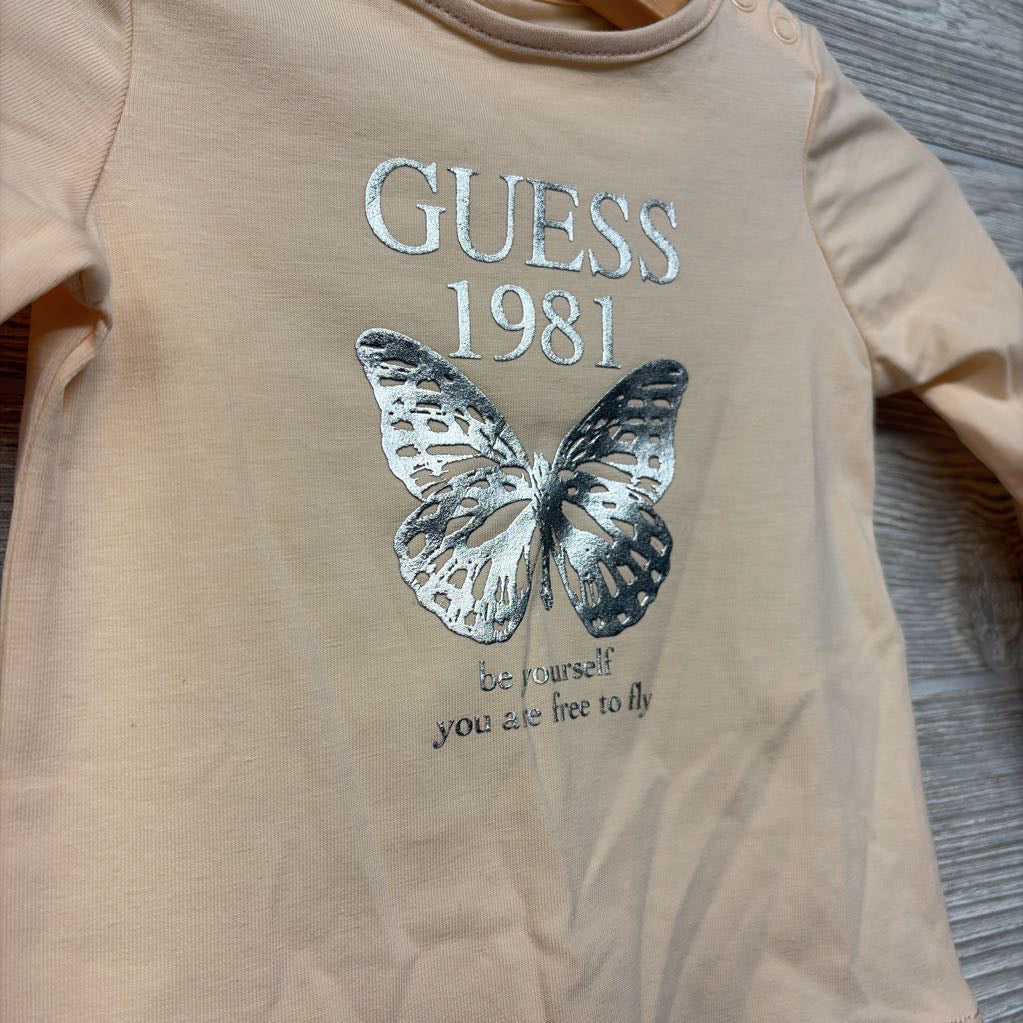 LS Shirt Metallic Logo Butterfly 6-9M