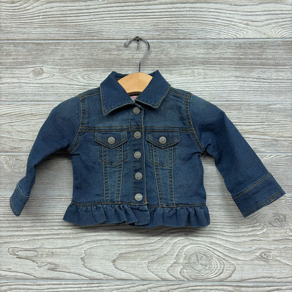 Denim Jacket Ruffles 6-9M