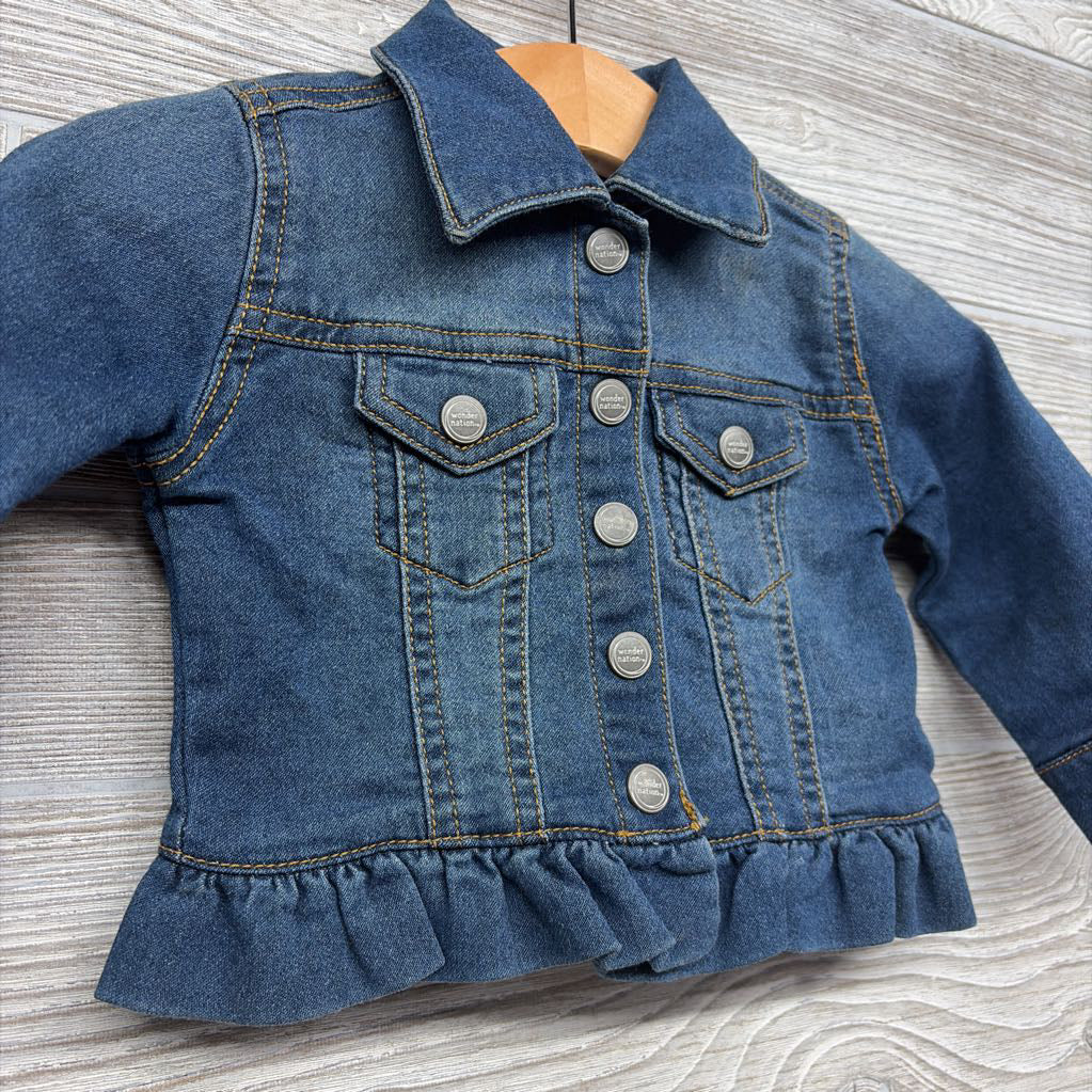 Denim Jacket Ruffles 6-9M