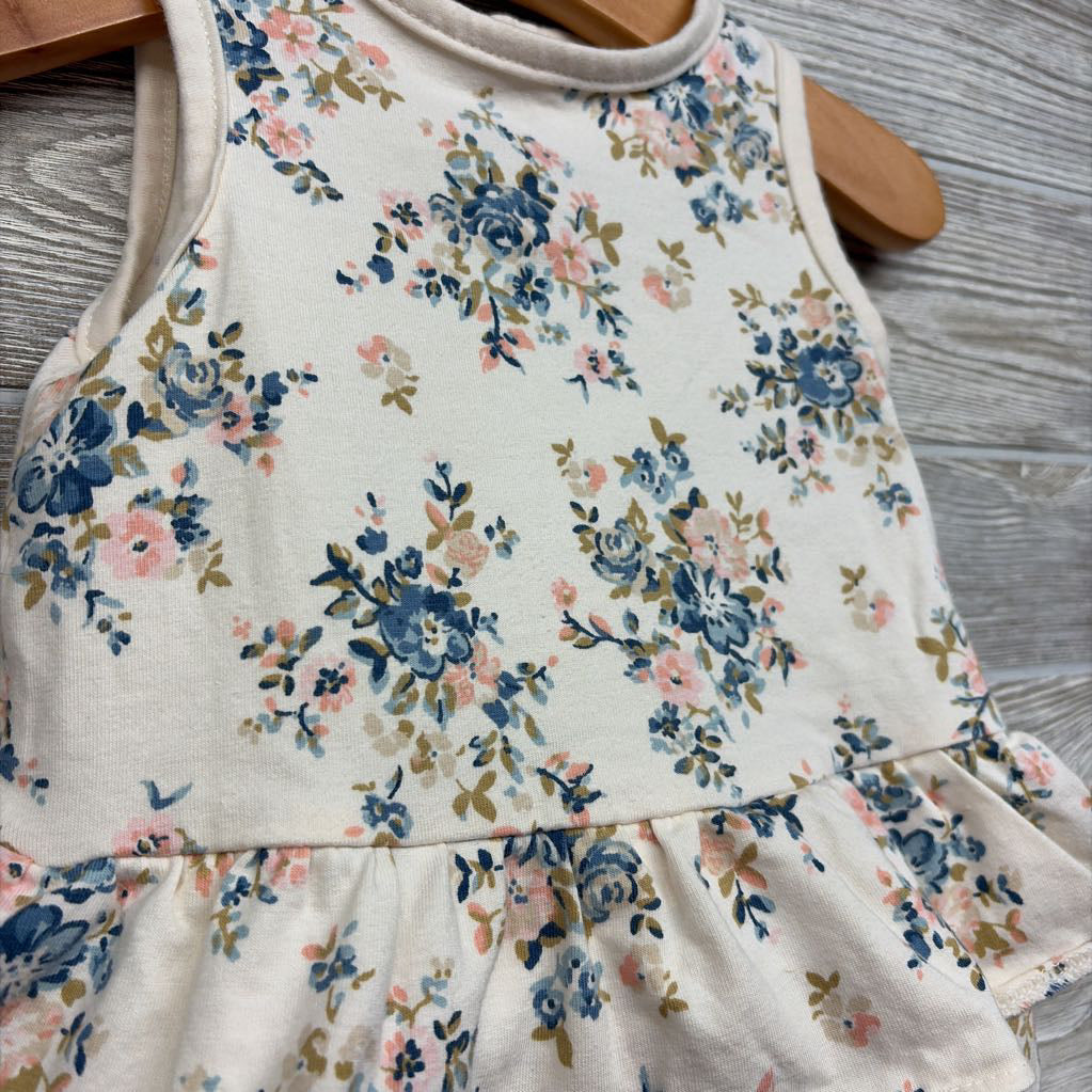 Tank Ruffle Romper Flowers 9M