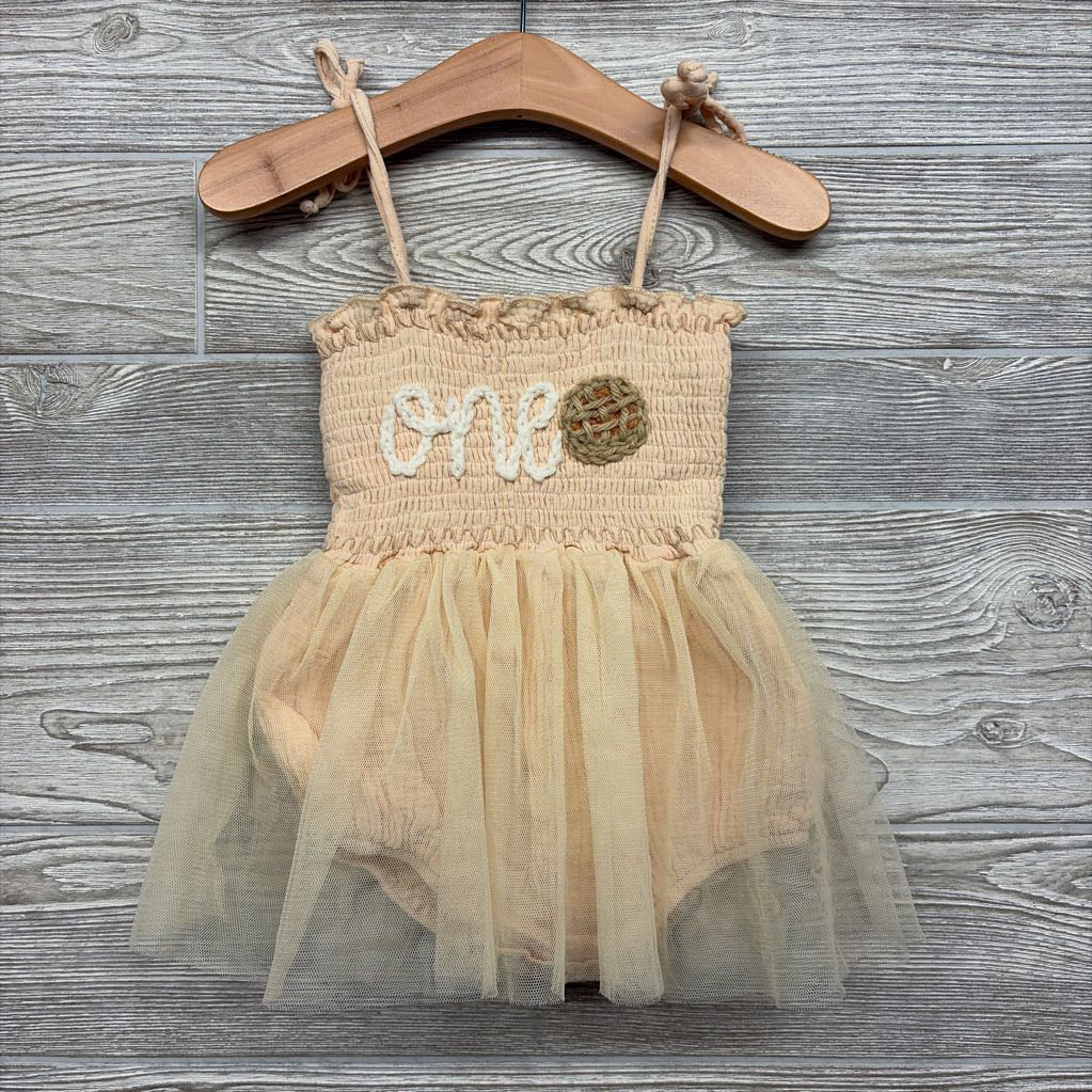 Tank Smocked Tulle Dress One 12-18M