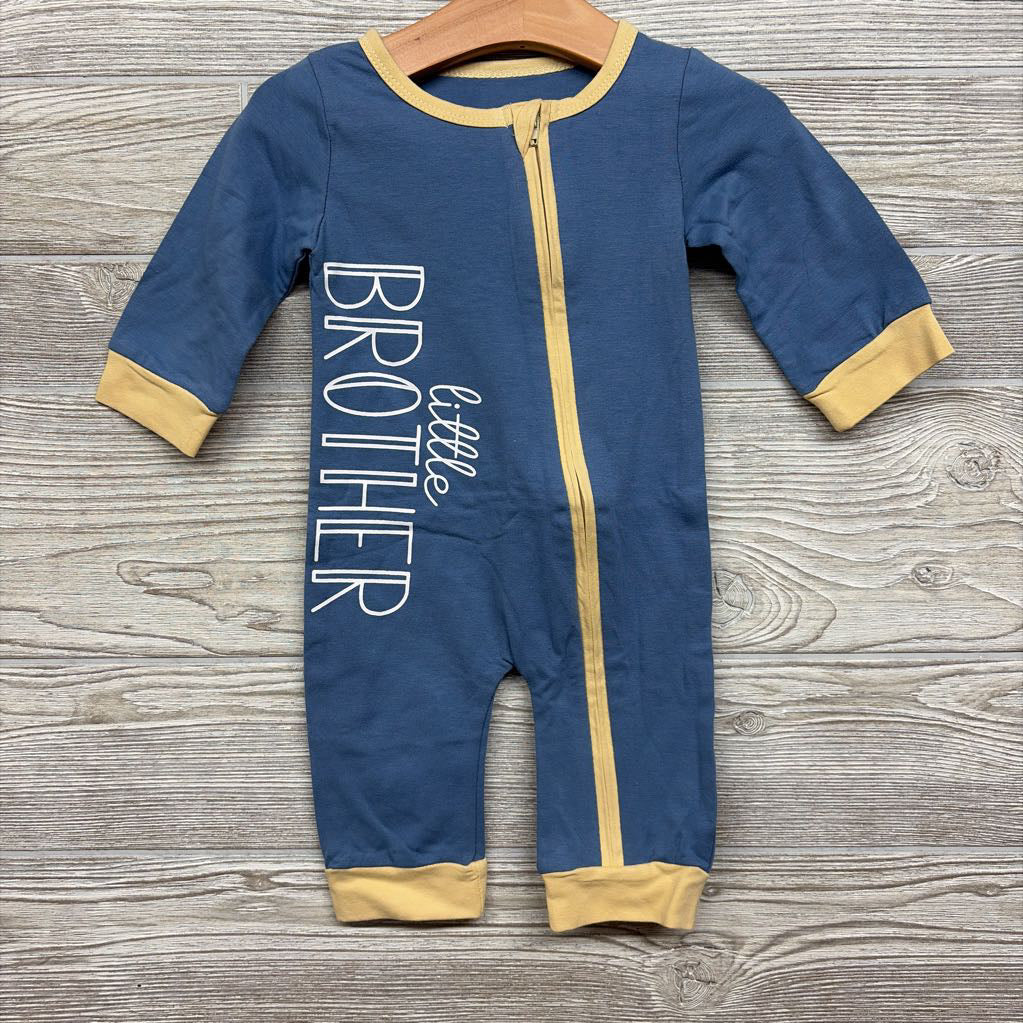 Nw/oT LS Outfit, Hat & No Scratch Mittens Little Brother 3-6M