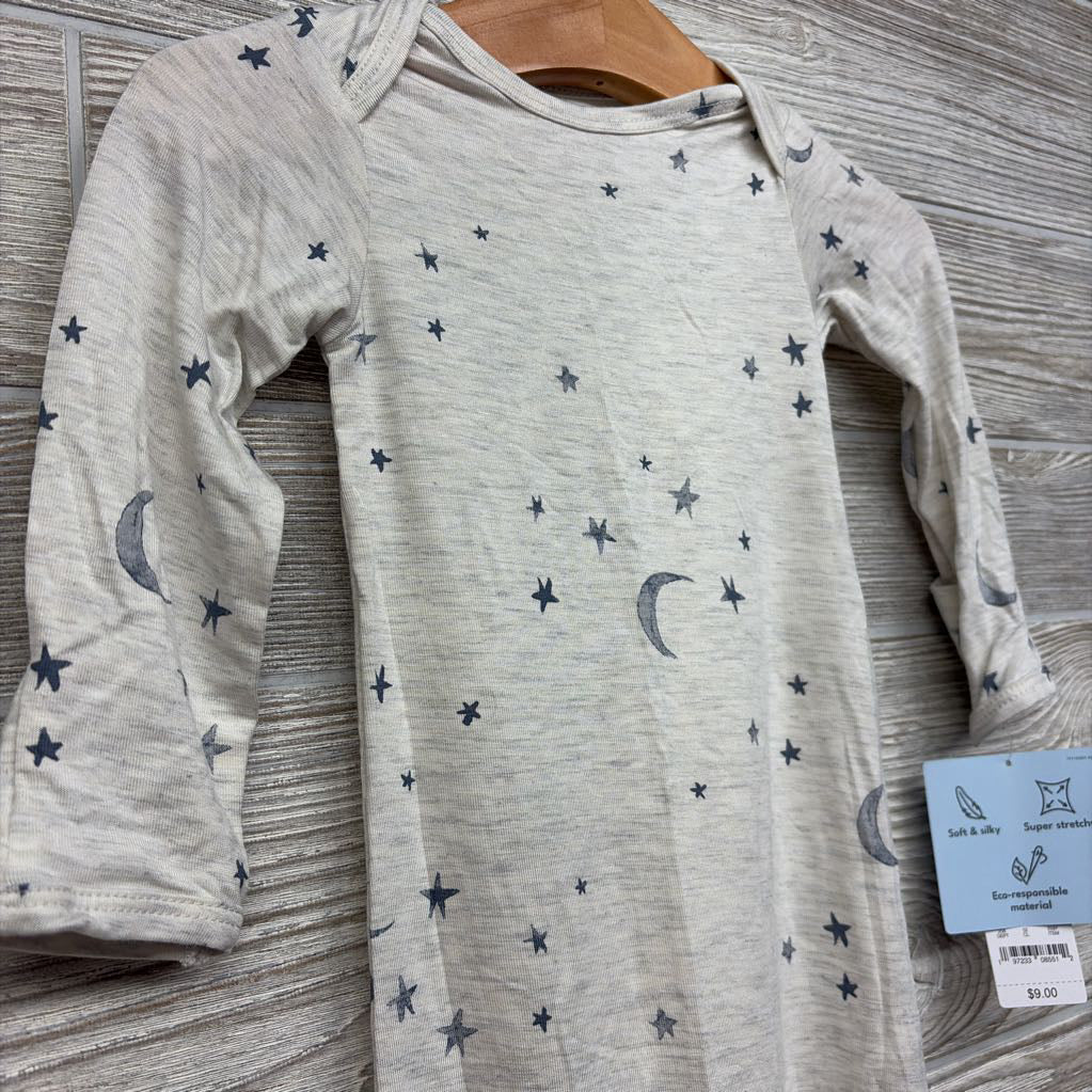 NEW Comfy Soft PJ Gown Stars Moons 3M