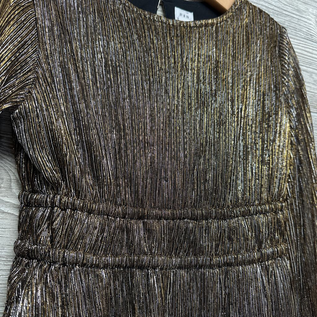 Metallic Stripe LS Dress 6-7