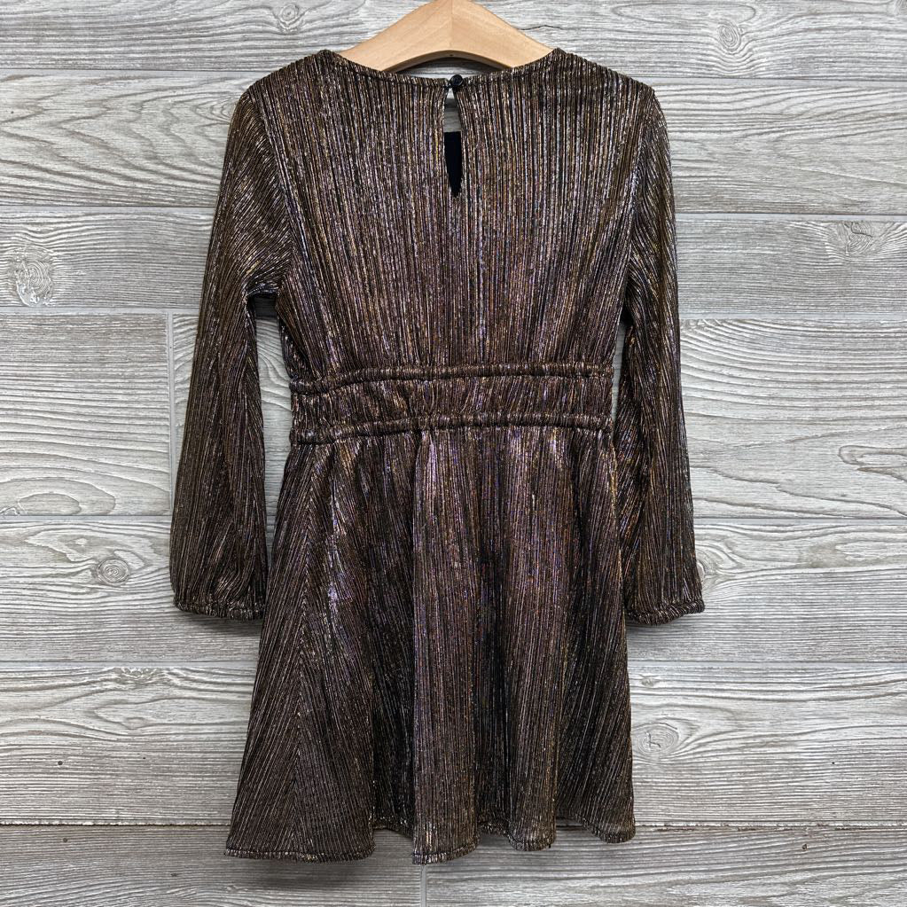 Metallic Stripe LS Dress 6-7
