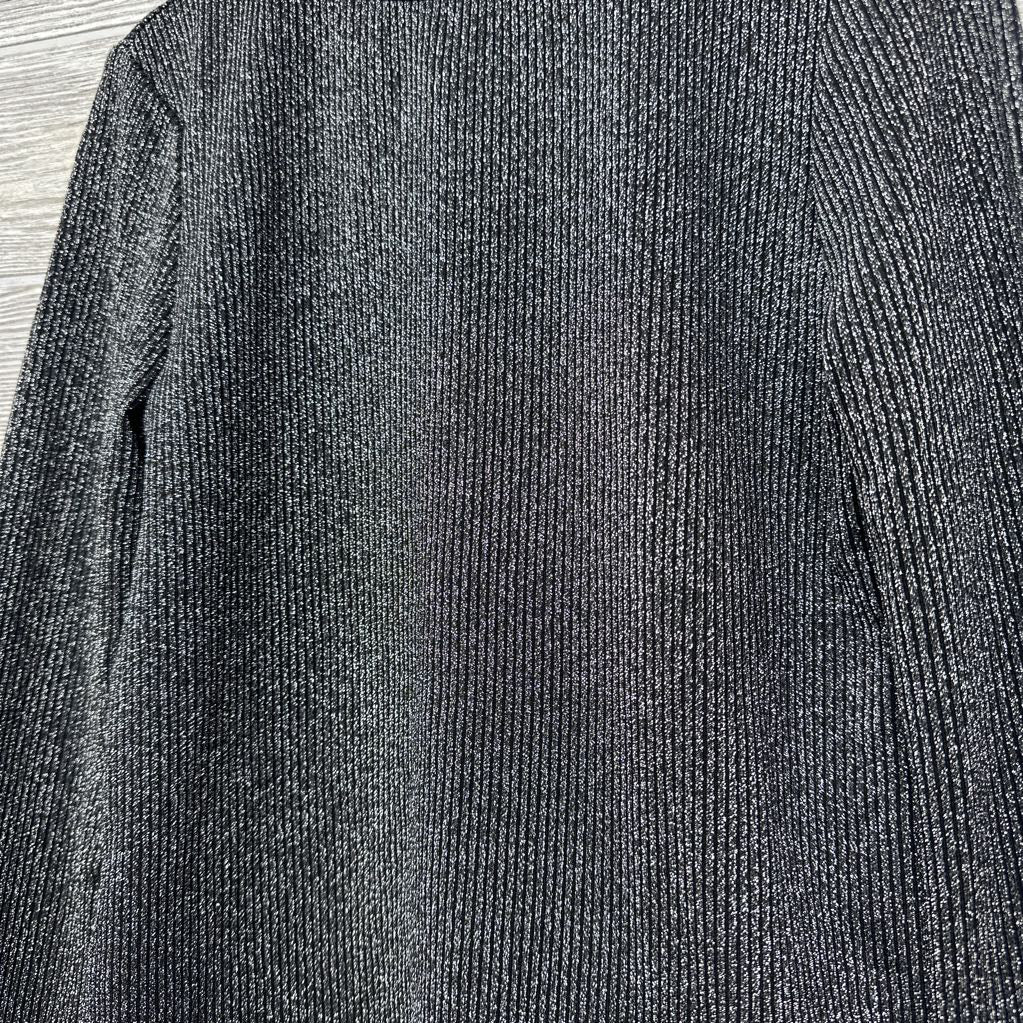 NEW Glitter Ribbed Mock Neck Shirt 8