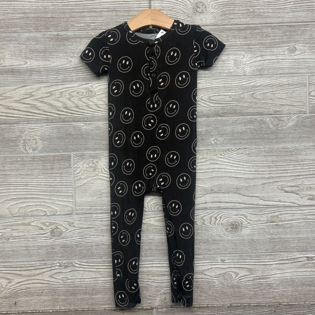 Bamboo Henley Outfit Smiley Faces 18-24M