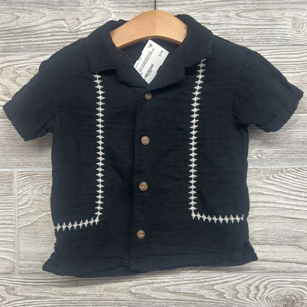 Gauze Button Up SS Shirt 18-24M