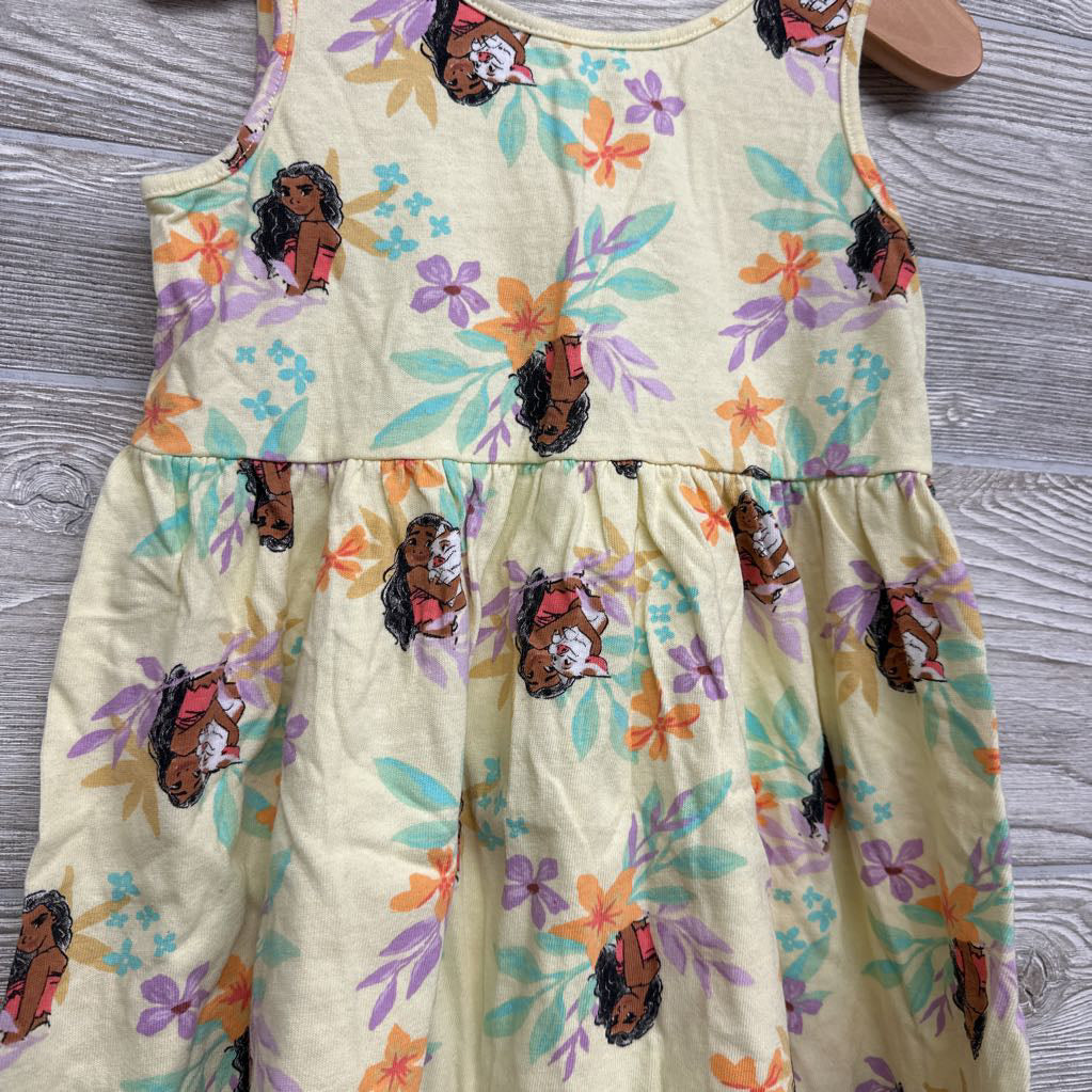 Tank Dress Moana & Flowers 5t