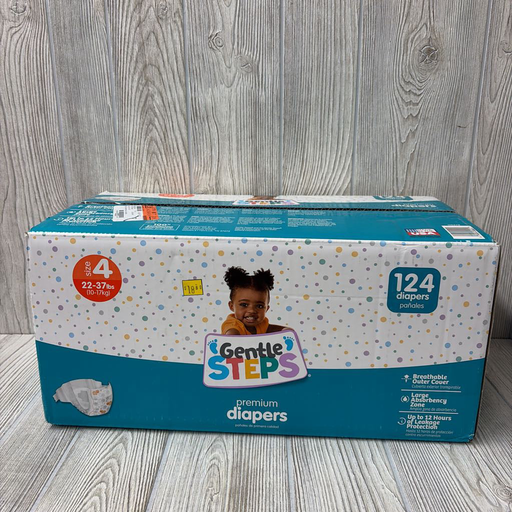 NEW 124 Pk Premium Diapers