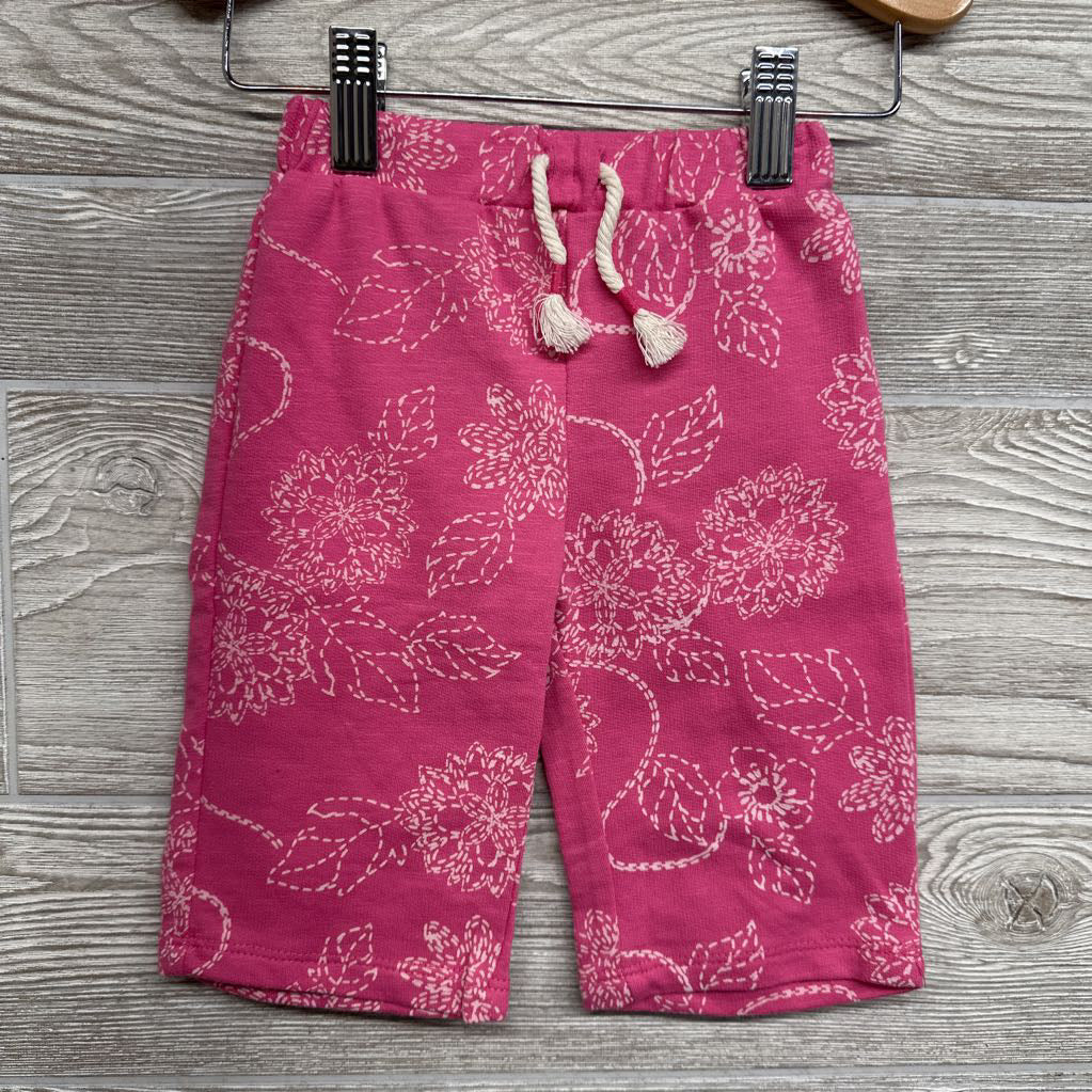 NEW Wide Leg French Terry Pants Flowers 3-6M