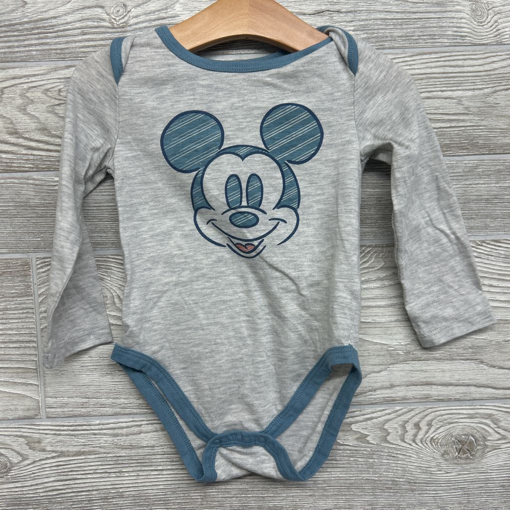 2 Pk LS Bodysuits & Jogger Sweatpants Mickey Mouse 24M