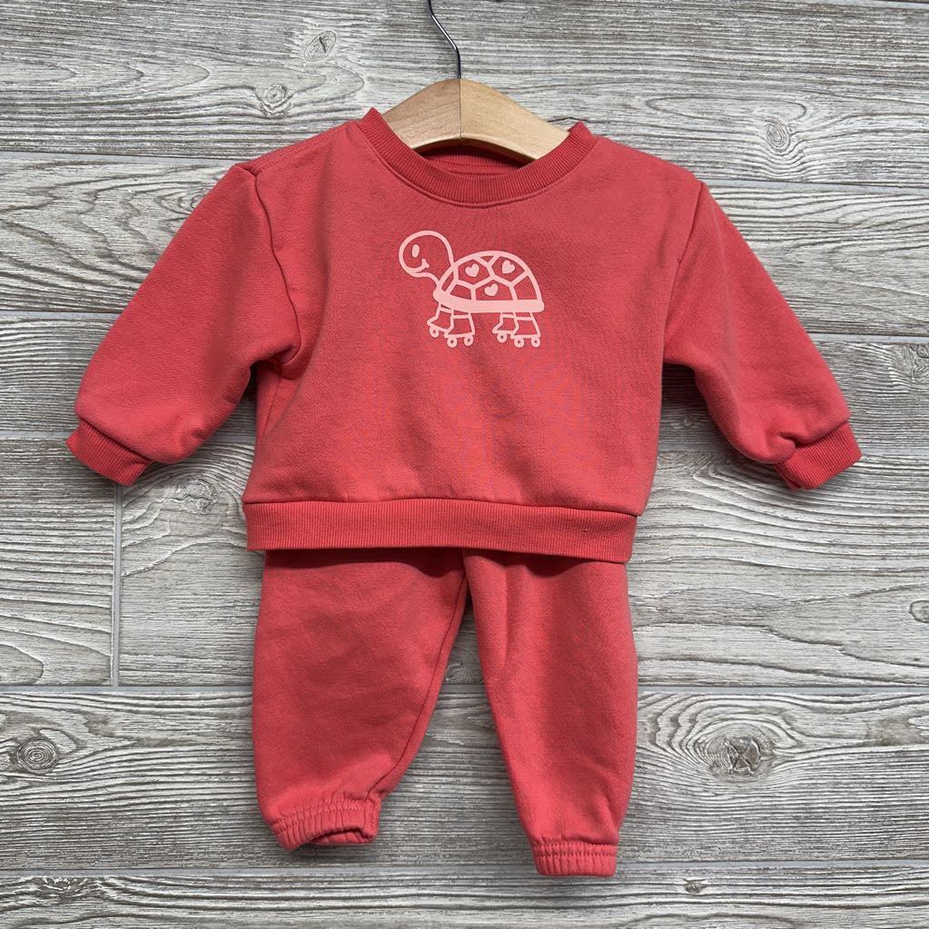 Crewneck & Sweatpants Turtle Roller Skating 6-9M