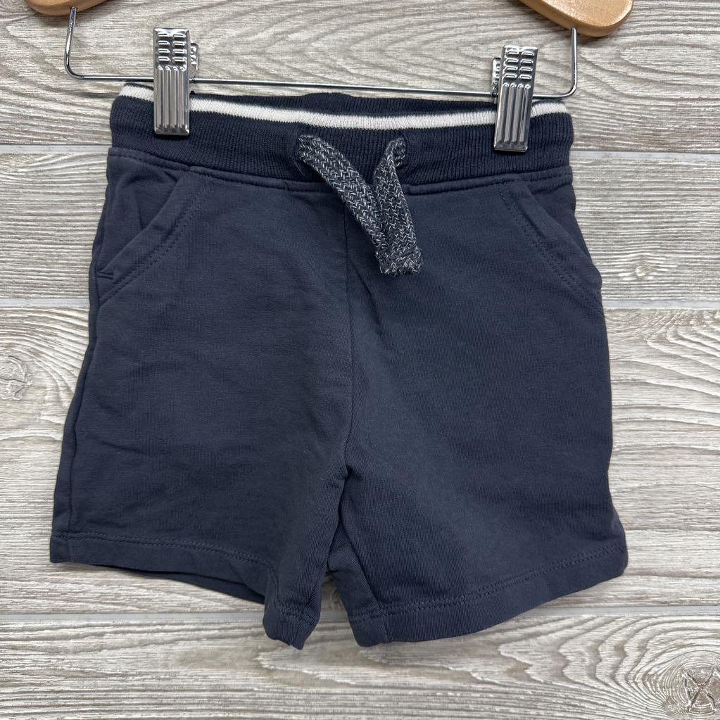 Shirt Stripes & Drawstring French Terry Shorts 18M