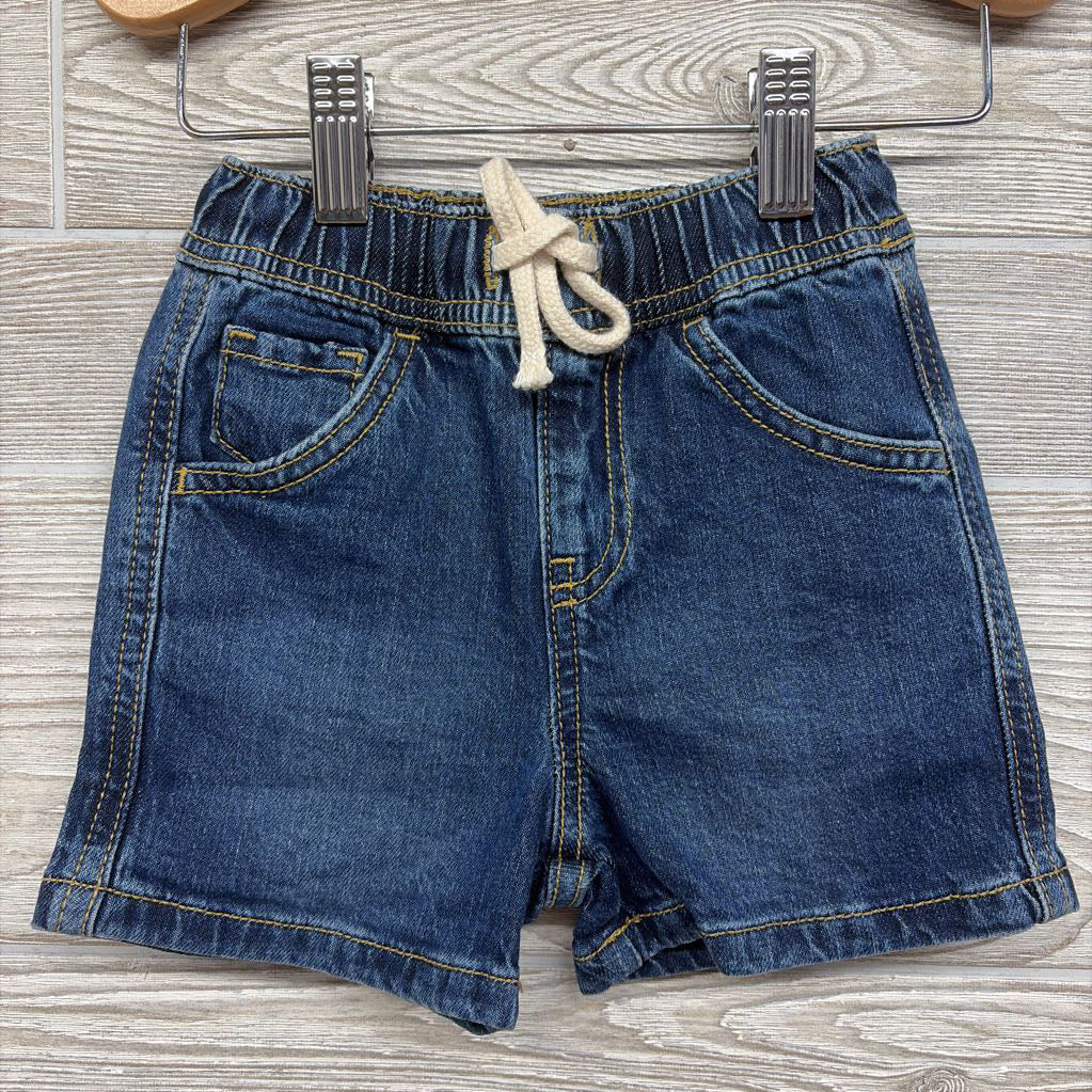 Pull On Drawstring Denim Shorts 18M