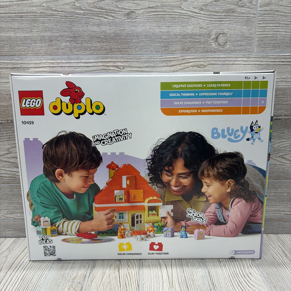 NEW Duplo Building Set Bluey's Family House With Memory Game #10459