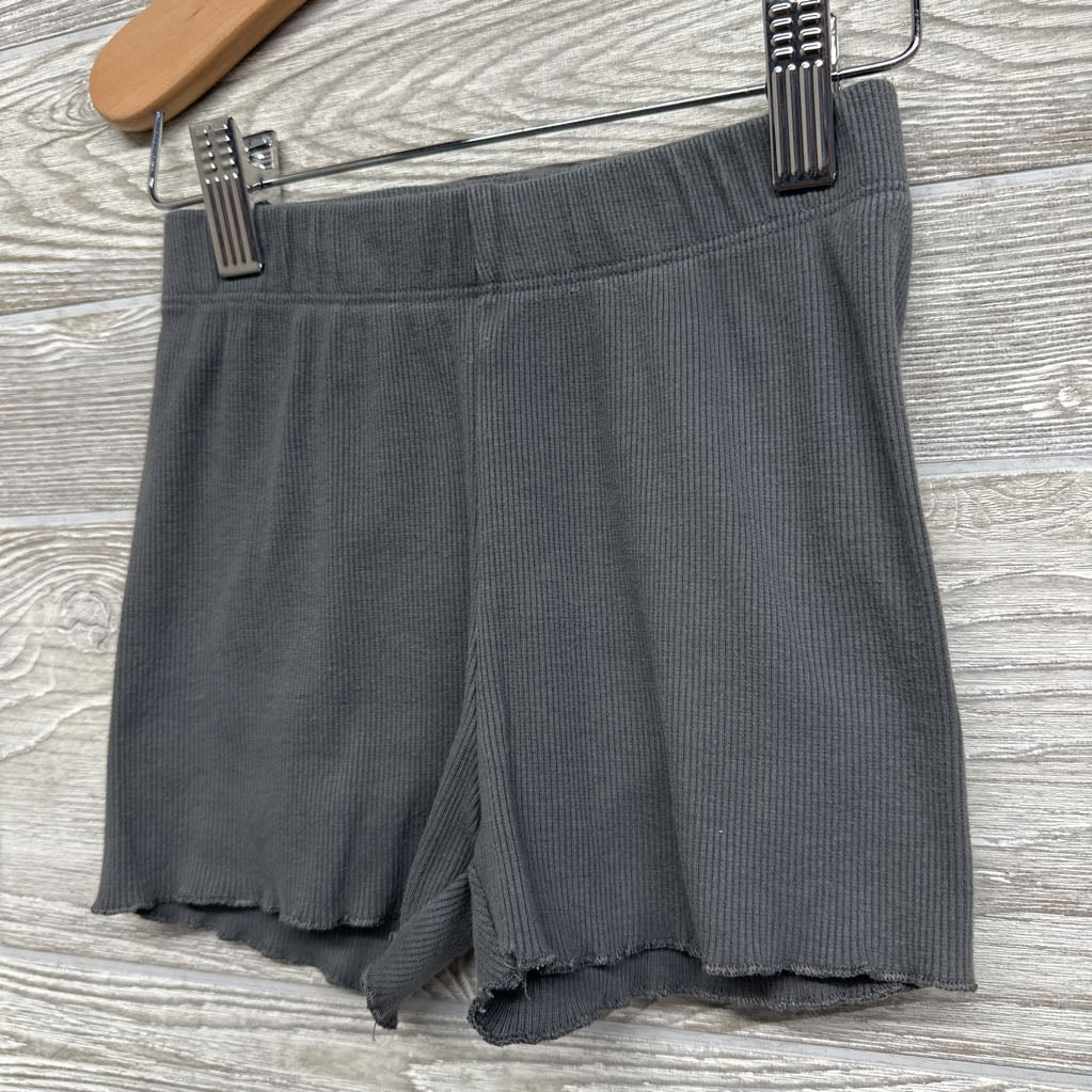 Ribbed Shorts Lettuce Trim 5T