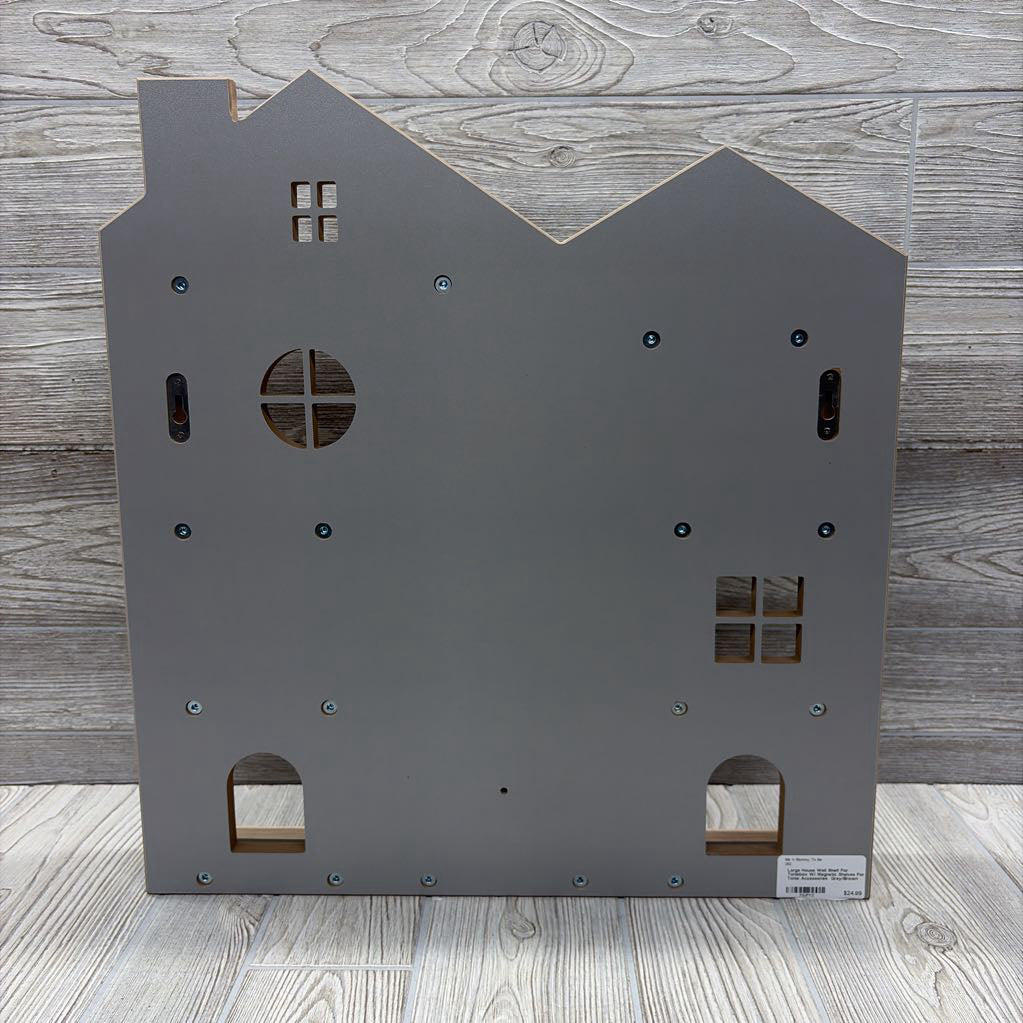 Large House Wall Shelf For Toniebox W/ Magnetic Shelves For Tonie Accessories