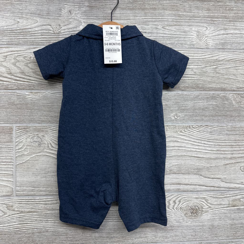 NEW Shorty Romper Chest Pocket 3-6M