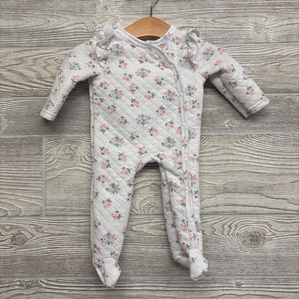 Quilted Sleeper Flowers 0-3M