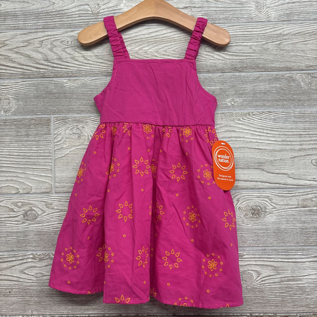 NEW Dress Embroidered Flowers 3t