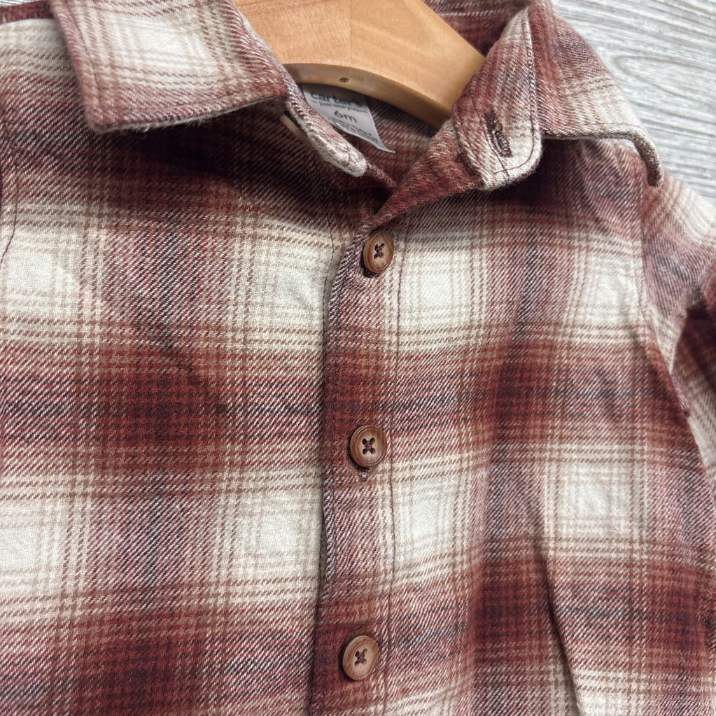 Plaid Flannel Shirt 6M