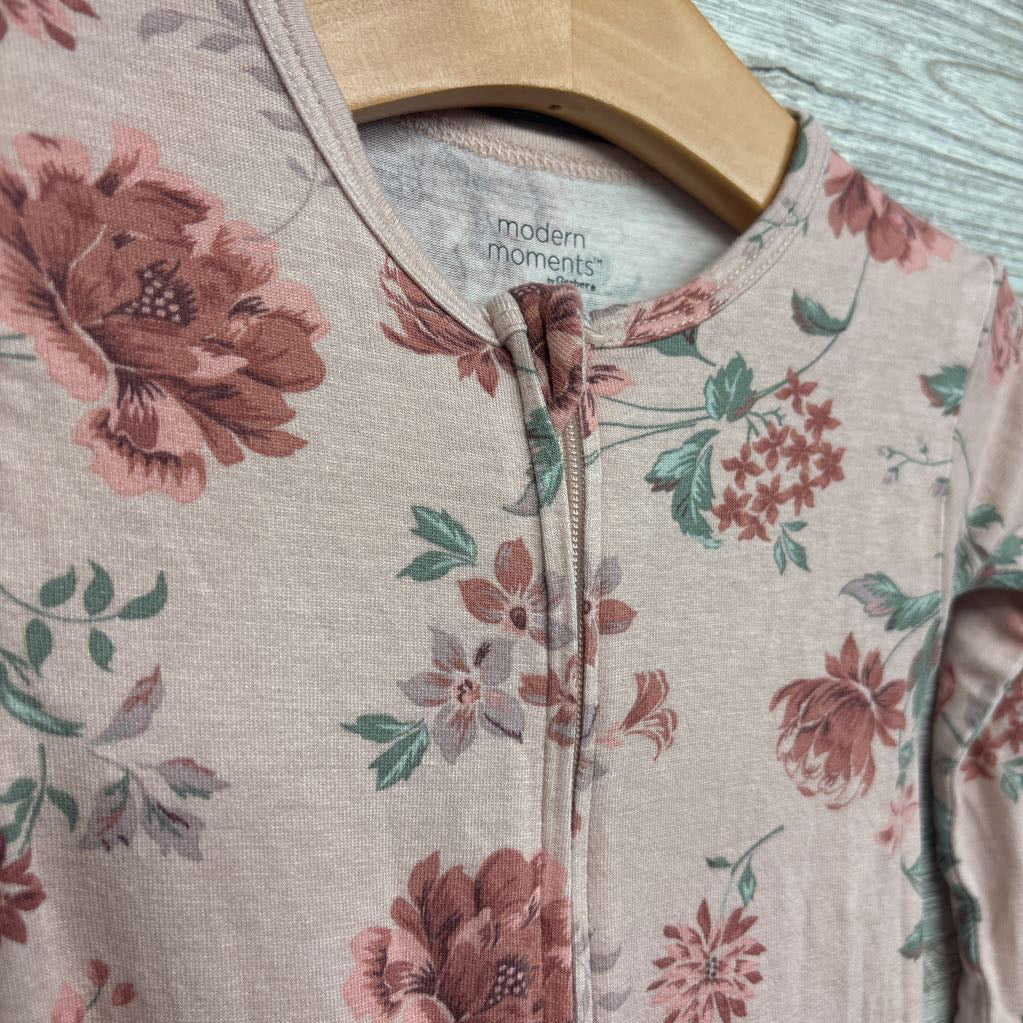 Modal Footless Sleeper Flowers 18M