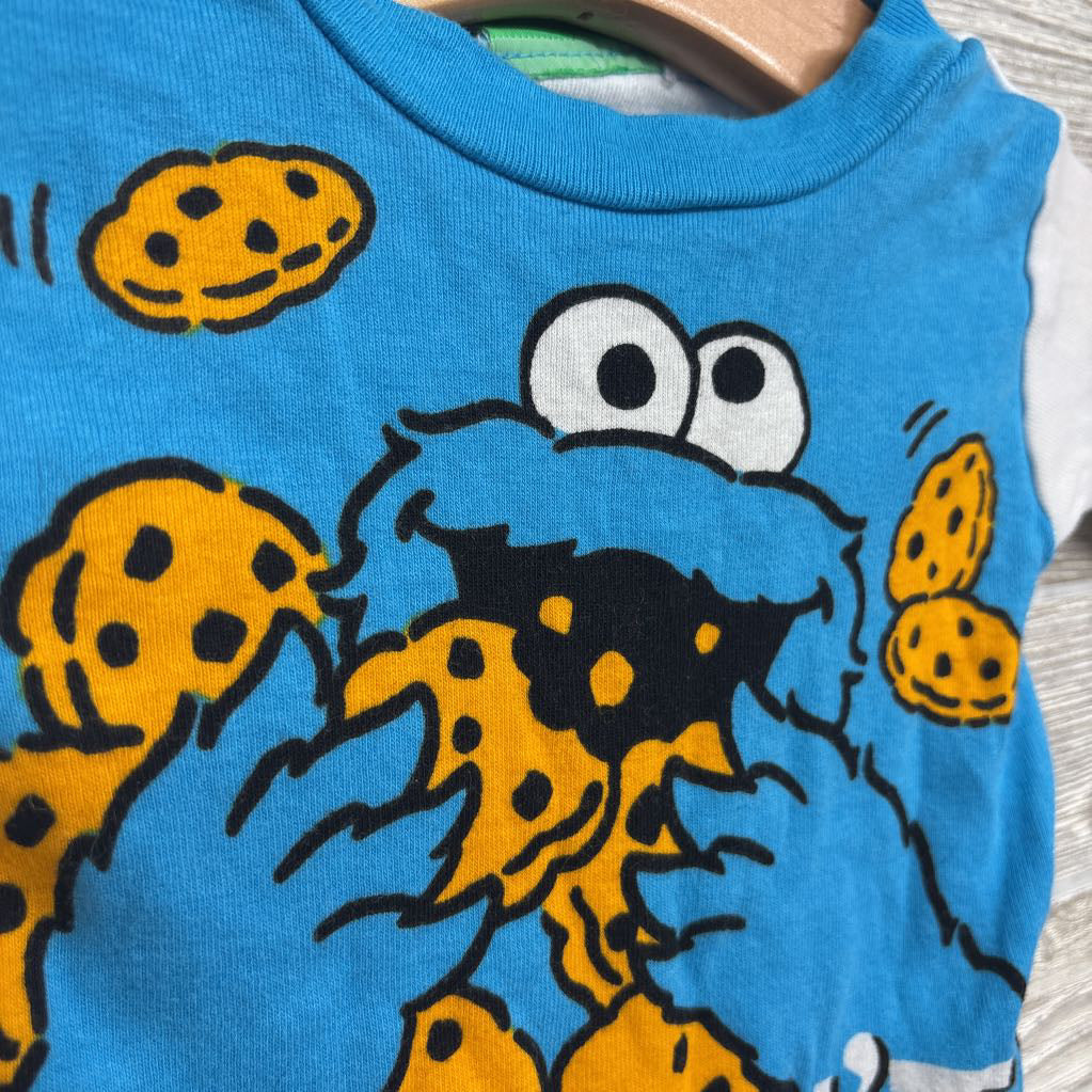 2 Pc PJs Cookie Monster Me Can't Stop 2T
