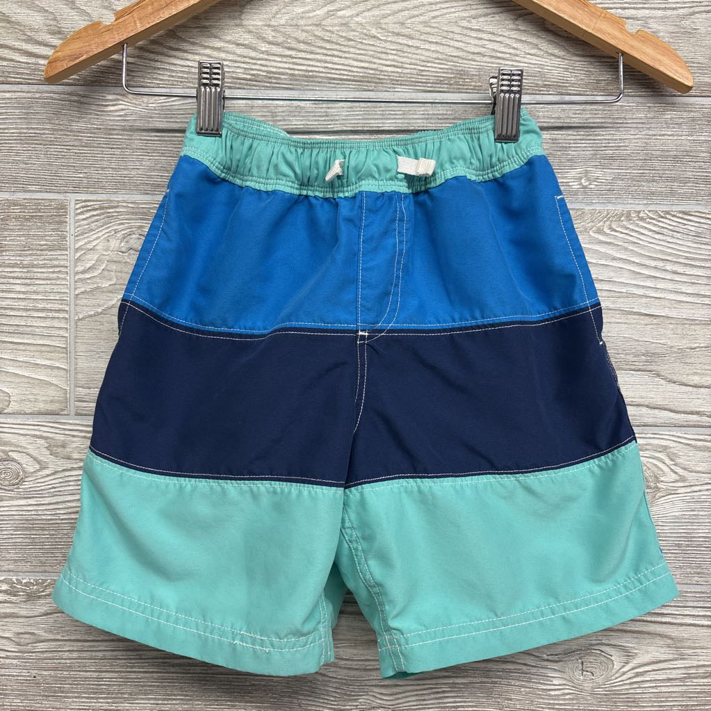 Drawstring Swim Trunks Colorblock 6-7