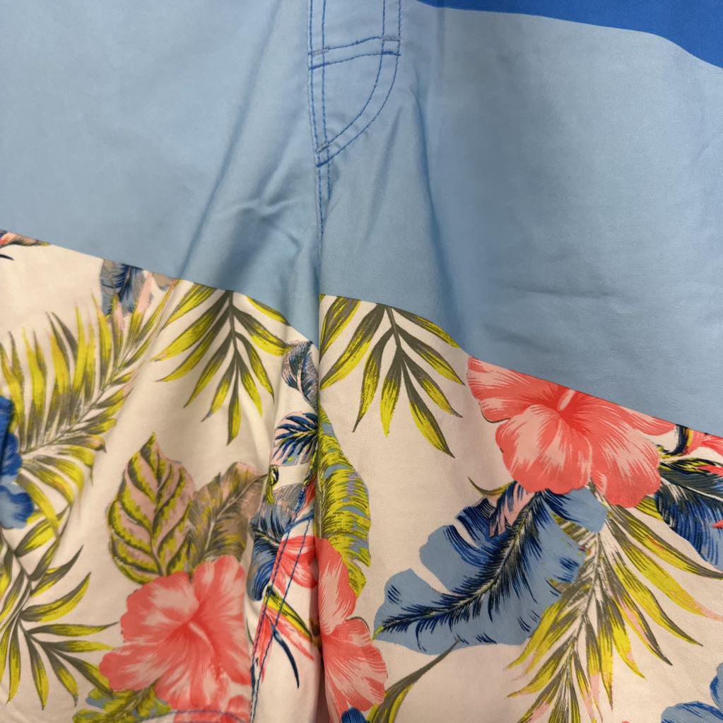 Swim Trunks Flowers 10-12 Husky