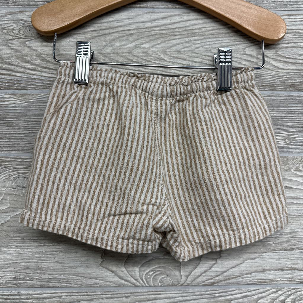 Linen Blend Shorts Stripes 2T