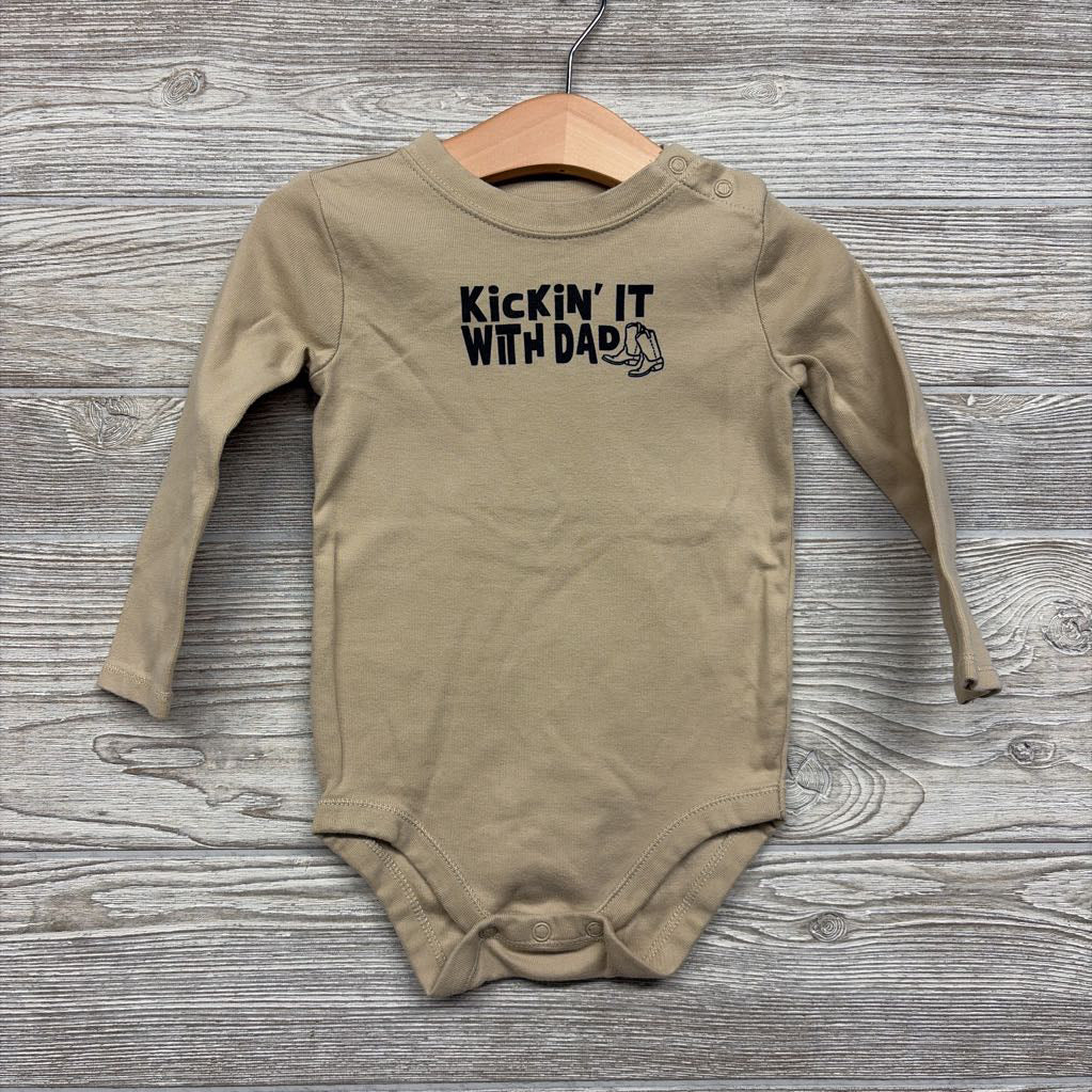 LS Bodysuit Kickin' It With Dad 18M