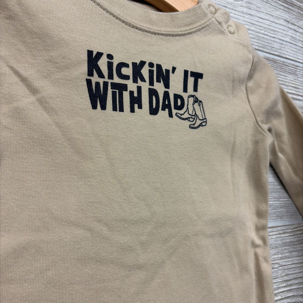 LS Bodysuit Kickin' It With Dad 18M