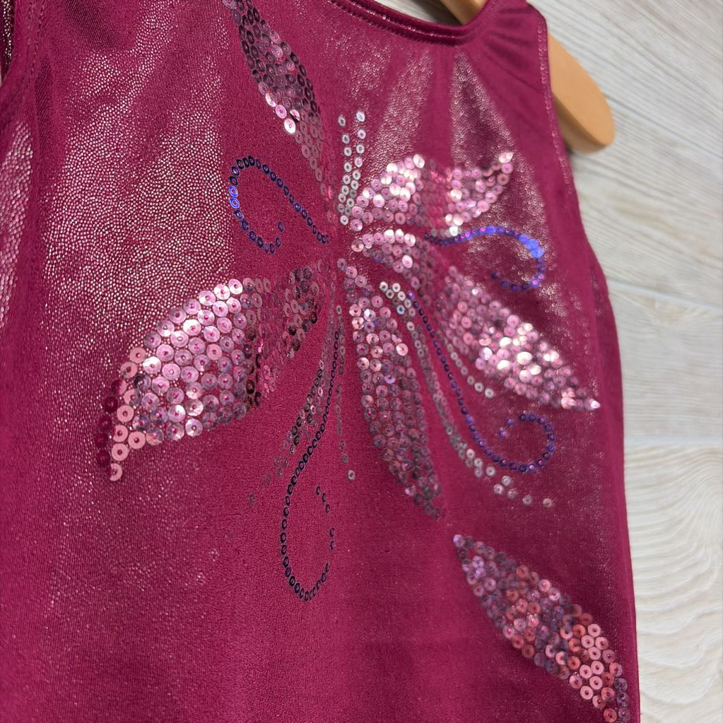 Shimmer Leotard Sequin Flower 10