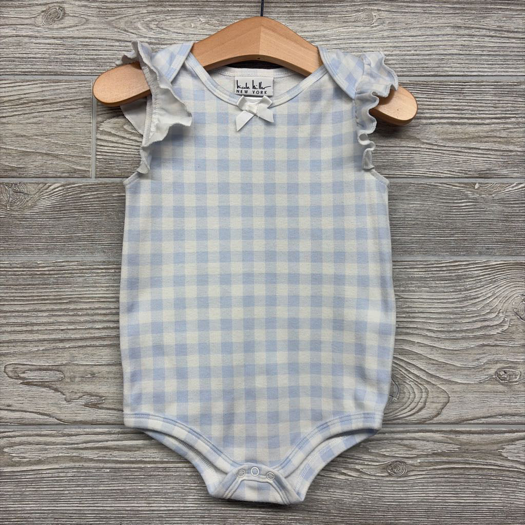 Gingham Bodysuit Bow 24M *