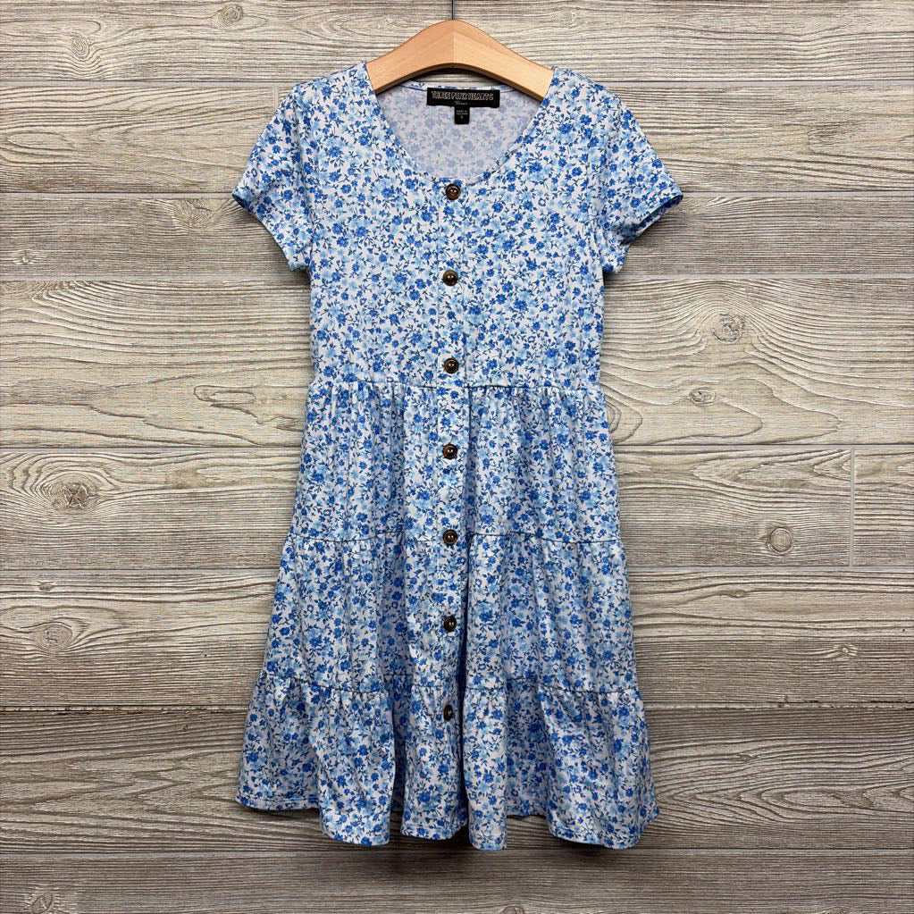 Button Up Dress Flowers 8