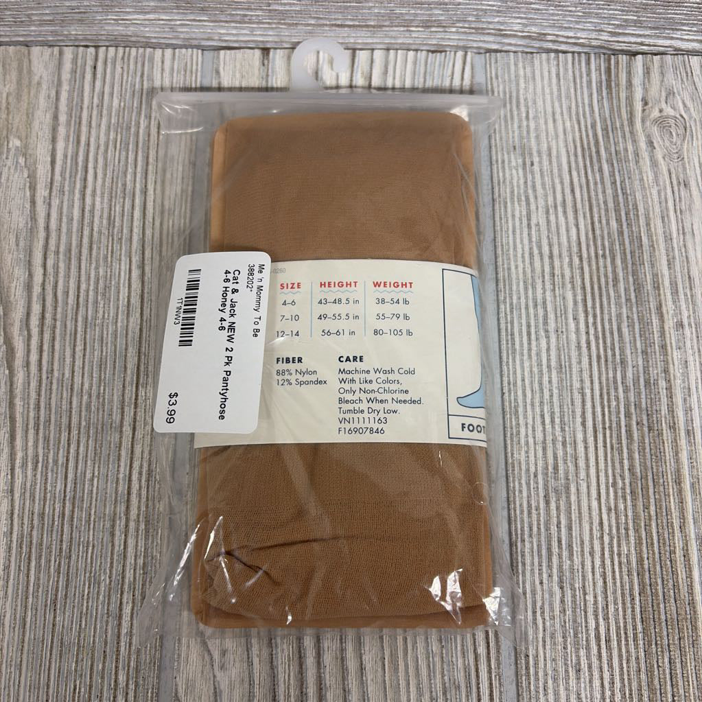 NEW 2 Pk Pantyhose 4-6