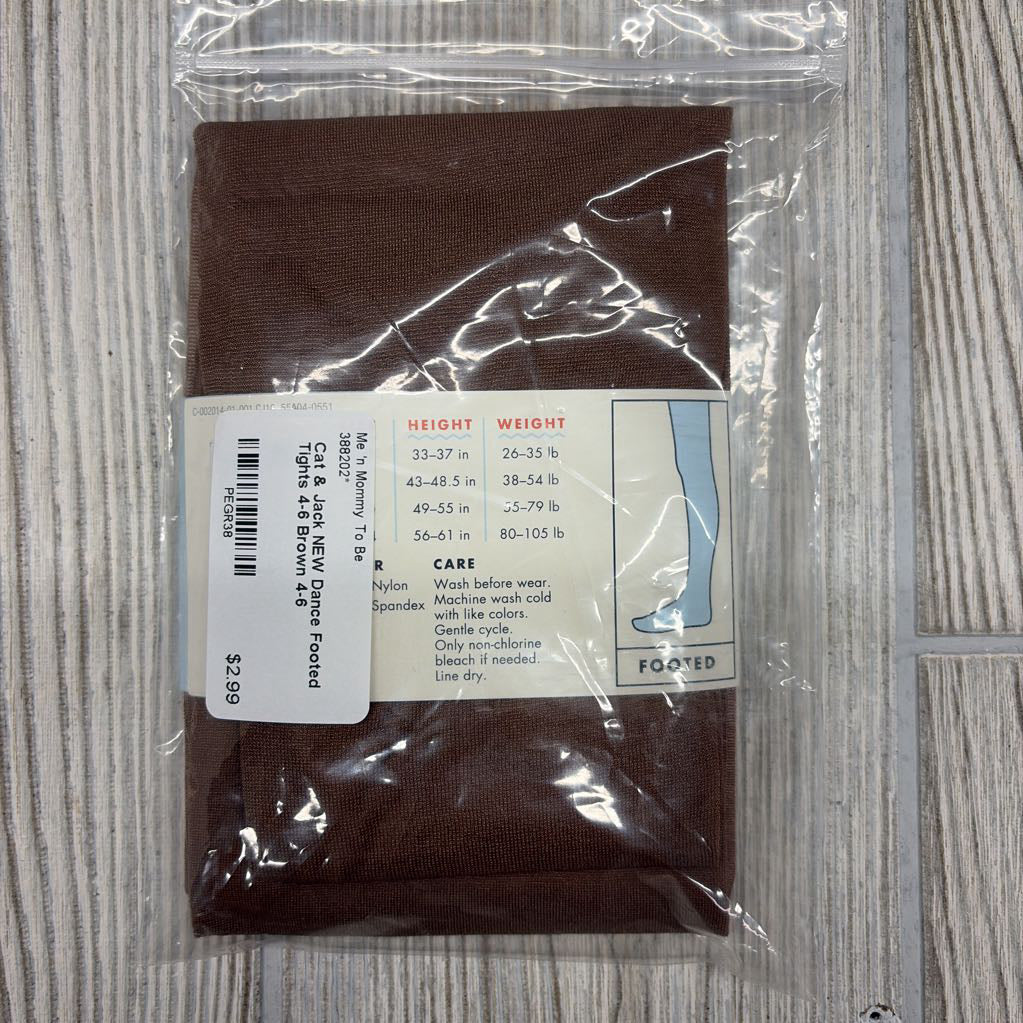 NEW Dance Footed Tights 4-6