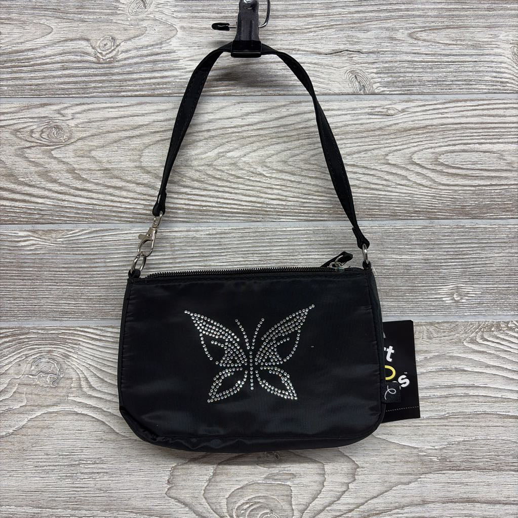 NEW Handbag Purse Rhinestone Butterfly