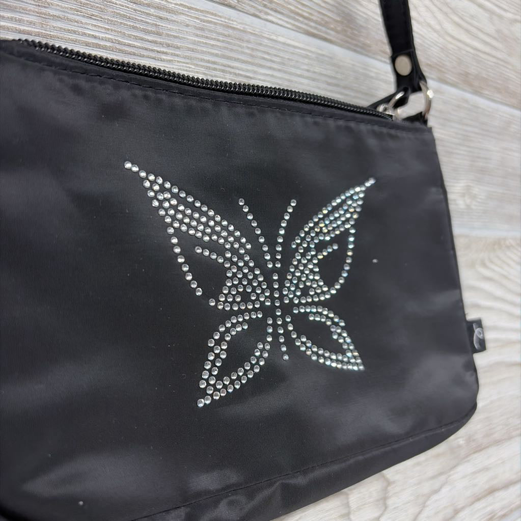 NEW Handbag Purse Rhinestone Butterfly