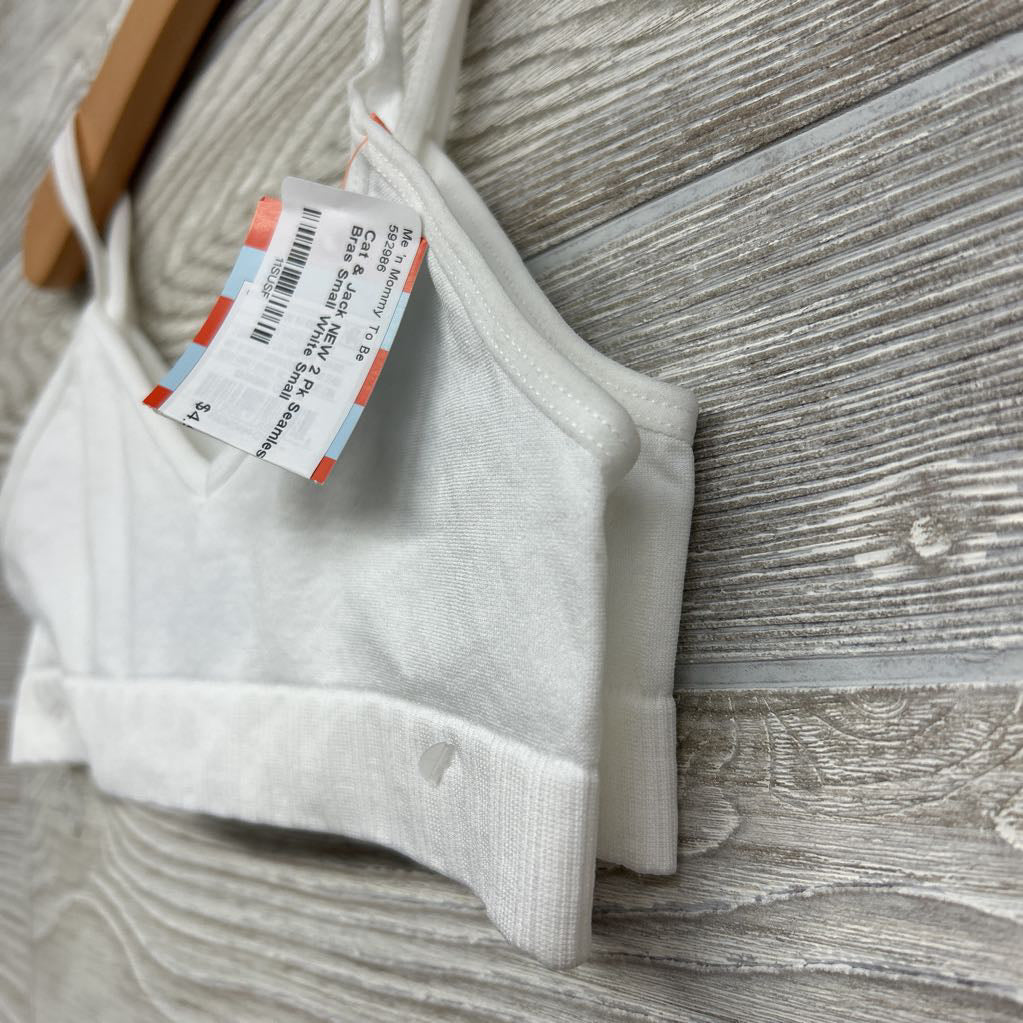 NEW 2 Pk Seamless Bras Small