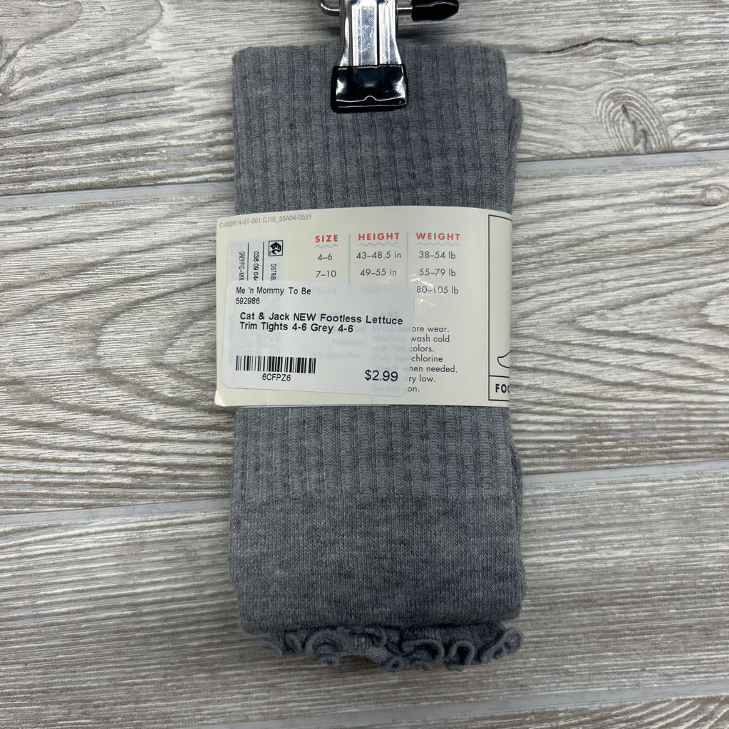 NEW Footless Lettuce Trim Tights 4-6