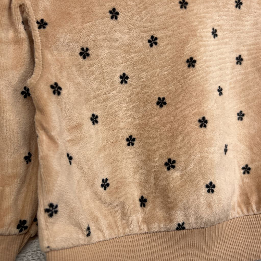 NEW Velour Crewneck Flowers 12M