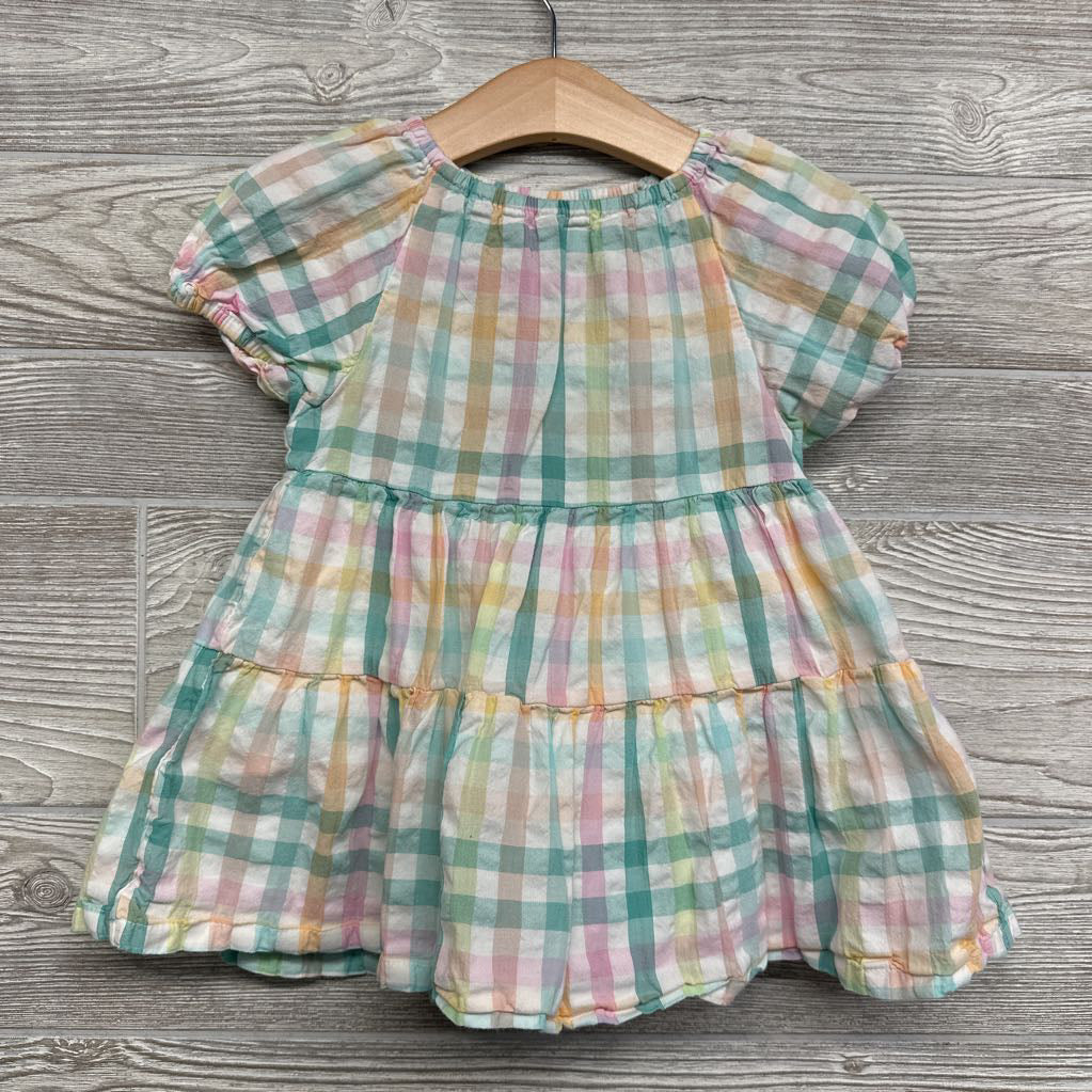 Gingham Tiered Dress 12M